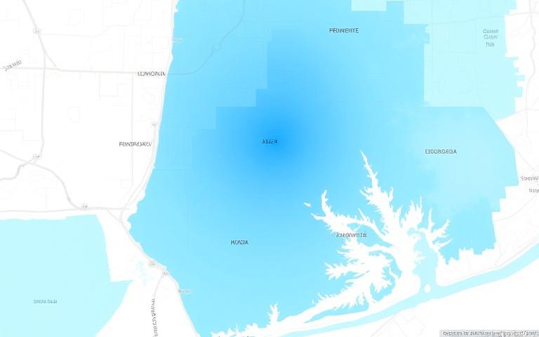 A detailed map showing areas with different health disparity levels across a city.