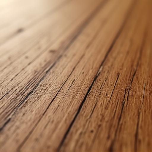 A close-up shot of the fine grain of Japanese oak wood.
